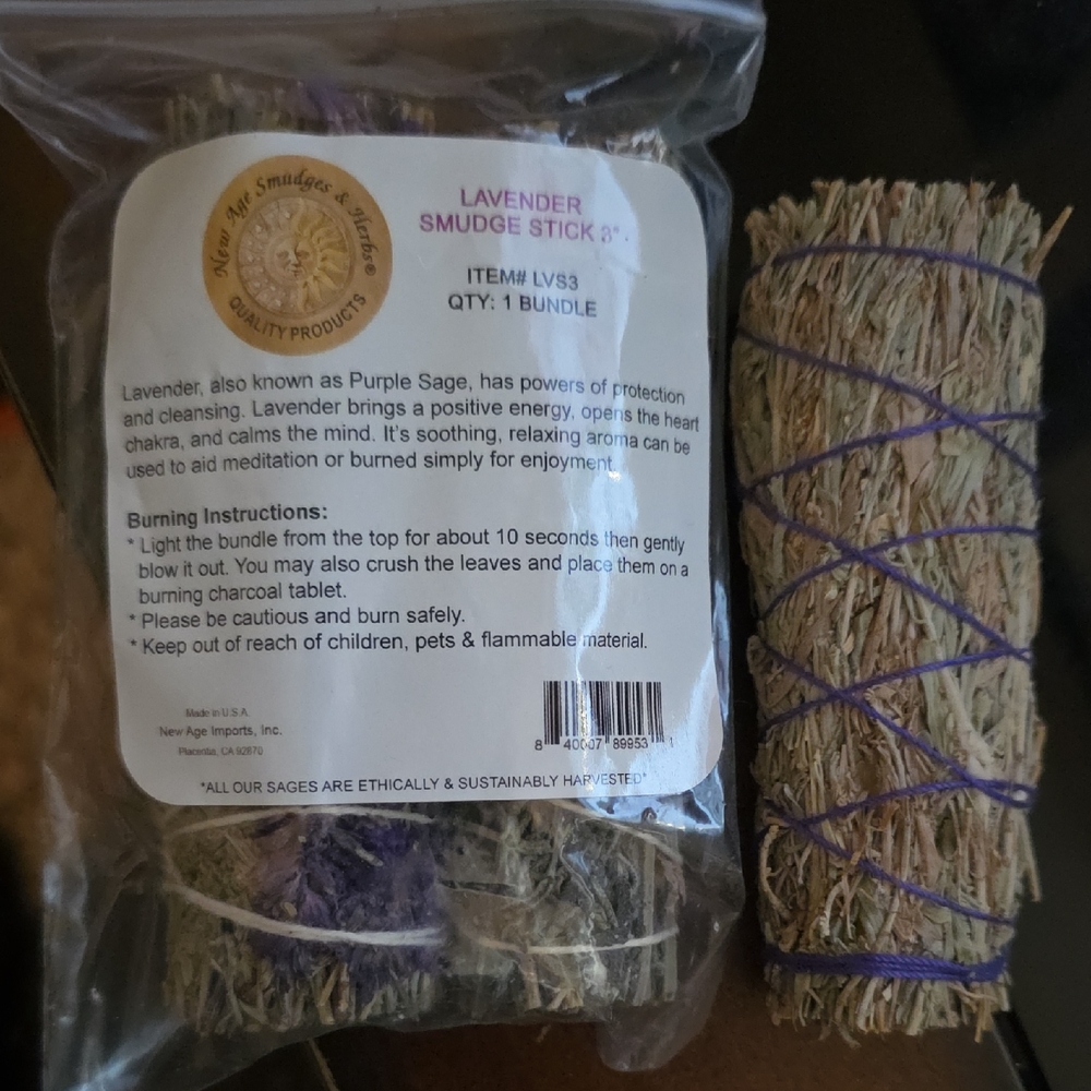 Lavender Smudge Stick Bundle